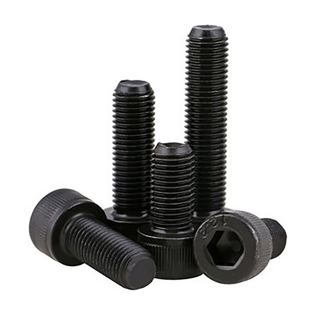 Pernos de tornillo de cabeza hueca hexagonal de acero al carbono métrico DIN912 negro 12,9